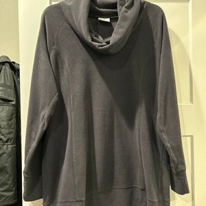 COLUMBIA, GRAY FLEECE, LONG TOP SIZE XL